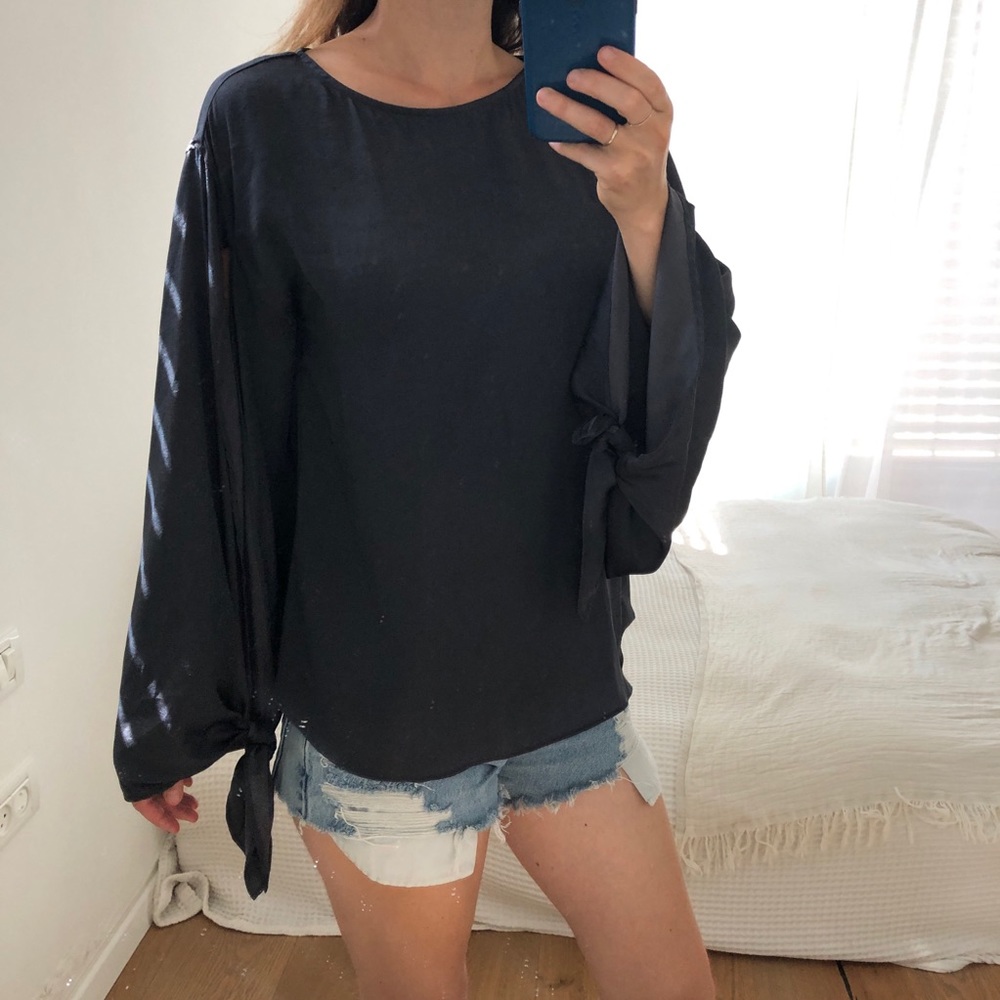 Navy Blue Dressy top